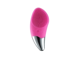 Escova de Limpeza Facial Sônica Elétrica, À Prova D'água, Massageadora Silicone, Recarregável GOKOCO (vermelha )