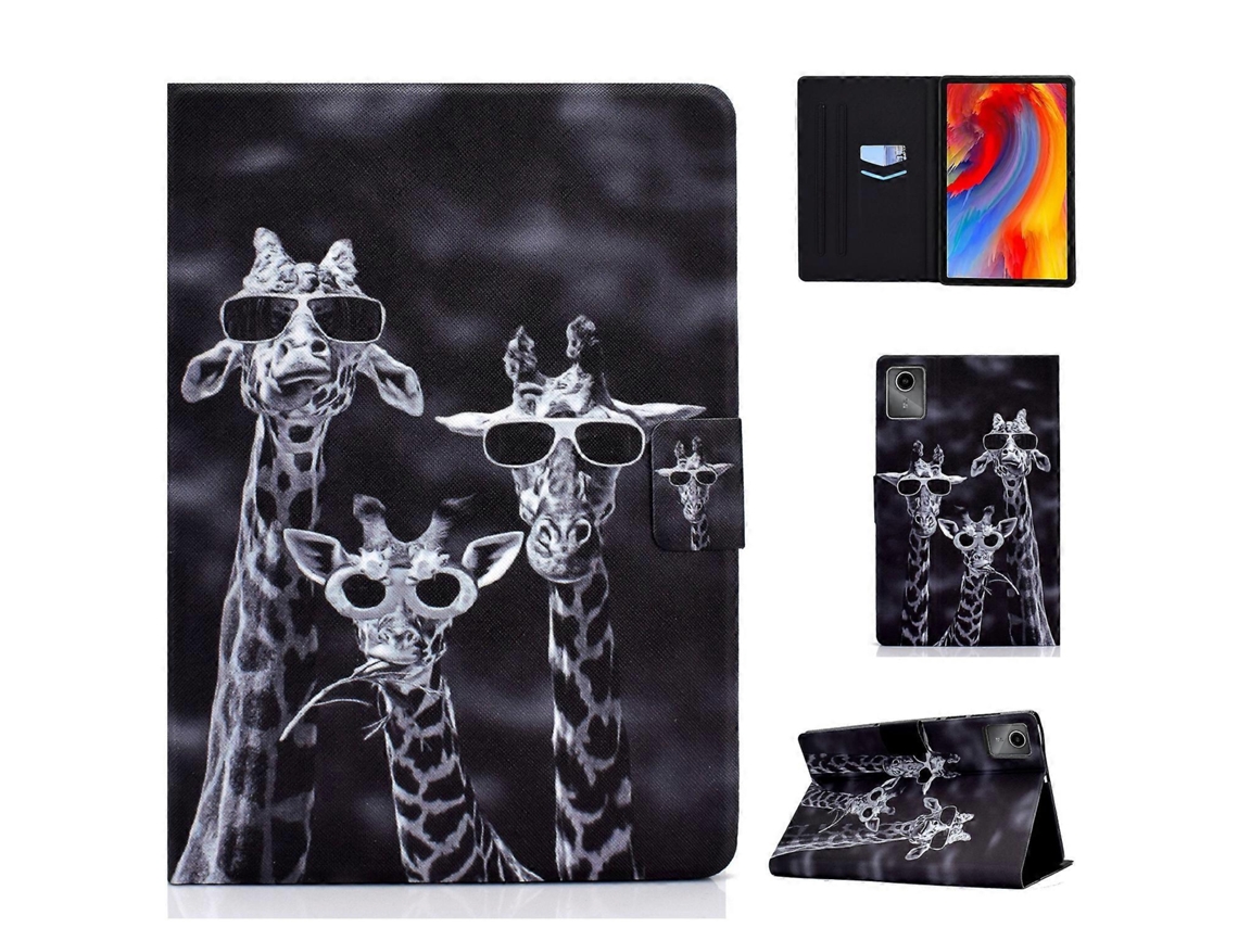 Capa De Couro Com Estampa De Três Girafas Para Lenovo Xiaoxin Pad 11 2025