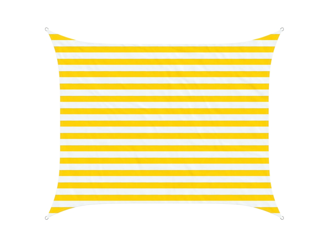 Conjunto 1 Sombra Externa Vidaxl Amarelo Poliéster