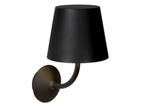 Aplique de Parede Led 7W Justin Preto – Branco Quente