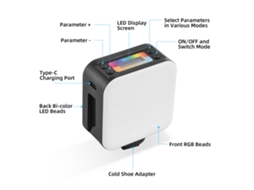 2026 luz de Relleno Rgb Mini Portátil, Luz Led Rgb Compacta para Cámara, Vlogging Y Selfies