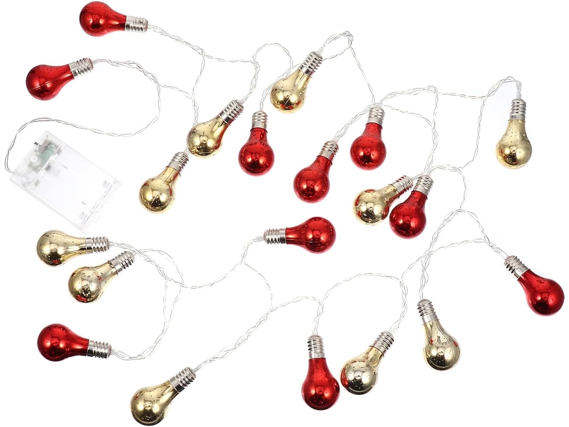 Cordão De Luzes Led Com Bolas Eletrogalvanizadas Para O Natal,
