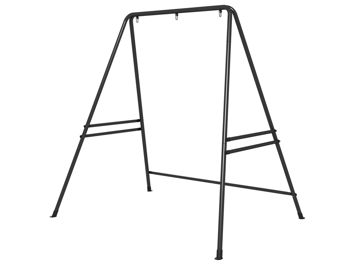 Estrutura Cadeira Suspensa Aço Resistente Até 150kg Preta