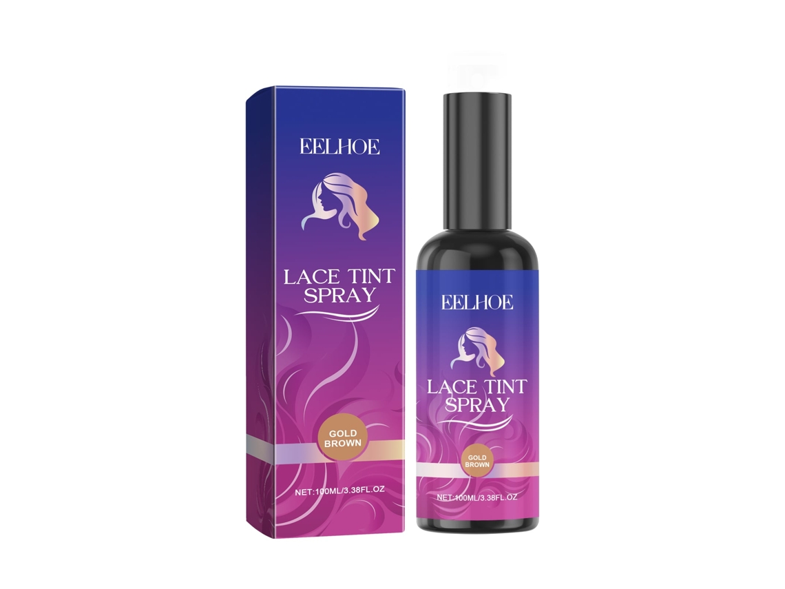 Peruca Eelhoe Marrom Dourado com Cola Invisível - LAXISCREED para Looks Naturais