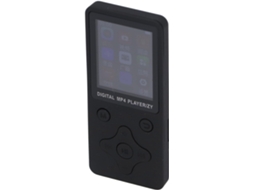 Reprodutor de MP3, visualizador de fotos, fones de ouvido, vídeo musical, MP4 digital, reprodutores de MP3 e MP4 (preto)