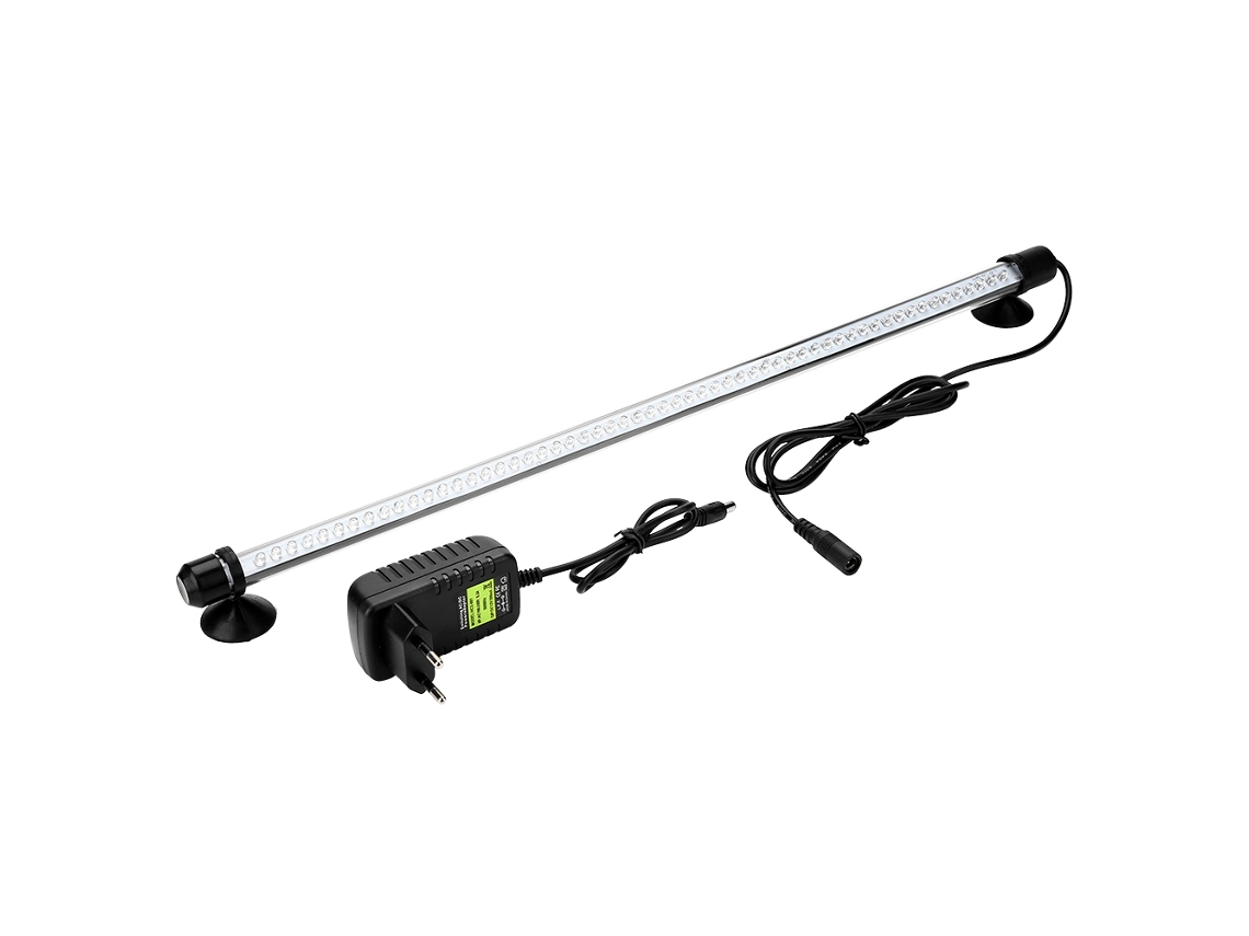 Luz Led Submersível Laxiscreed Para Aquário 48cm Com 57 Leds, Plugue Eua, Luz Branca