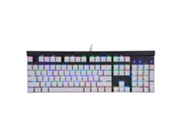 Teclado Mecânico (rgb Colorido Totalmente Programável) Chave Azul Branco Com Fio 104 Teclas Teclado Para Jogos