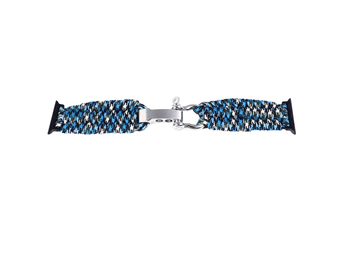 Pulseira de Relógio Tecida À Mão Nylon Braided Flexível para Series Se2 Se 9 1 Ocean