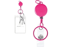 Chaveiro retrátil resistente, Chaveiro retrátil Zinco League com cordão de aço reforçado, Crachás Cordão portátil