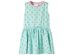 Vestido De Criança Com Cordão Menta-claro 104