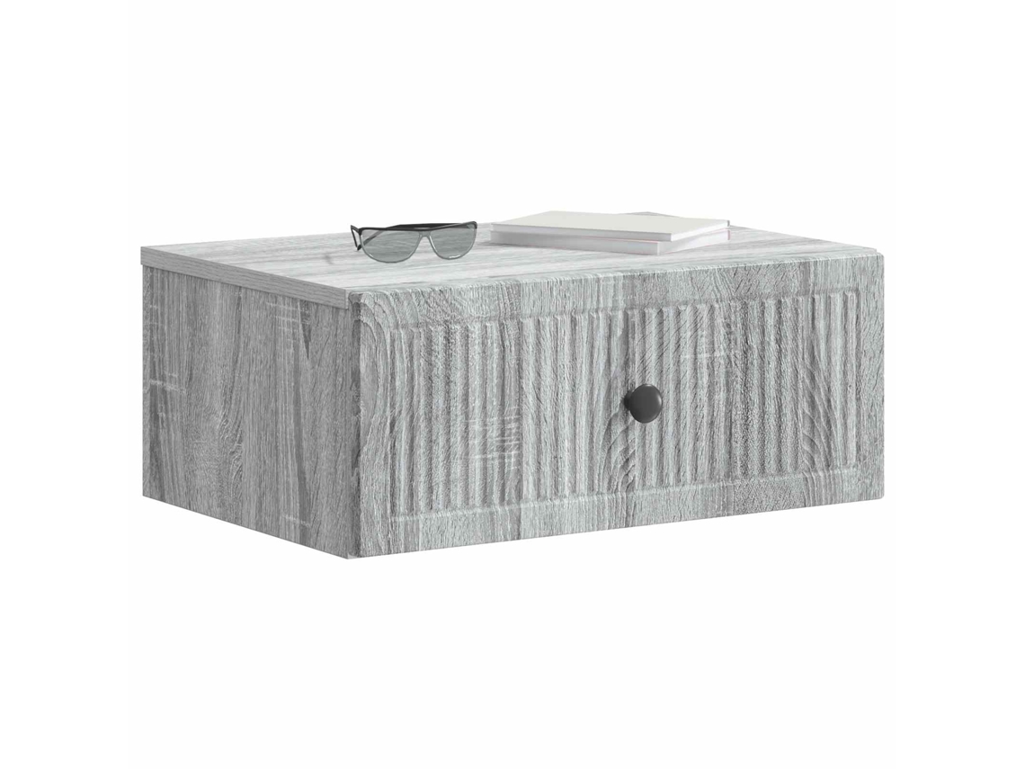 Armário de Cabeceira 2 Pcs Sonoma Cinzento 49x34,5x20 Cm MAISON EXCLUSIVE