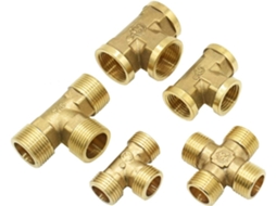 Adaptador de conector jardim em T, rosca cobre, 1/2 a 3/4 | S/MARCA
