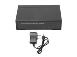Switch de Mesa Ethernet 5 Portas Alumínio | S/MARCA