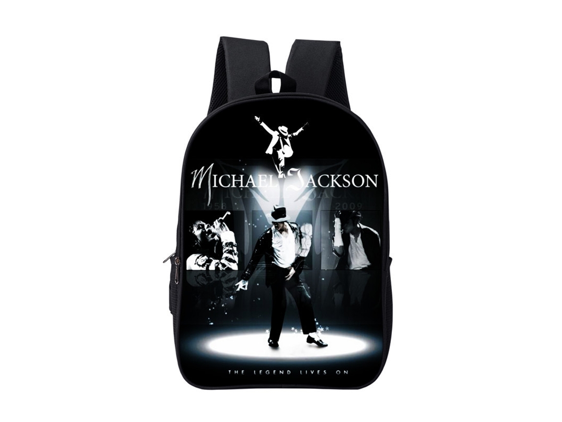 Mochila Michael Jackson De Camada Dupla, 40 Cm, Estilo 1