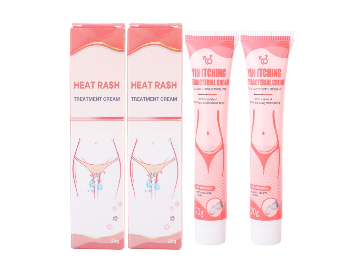 2 unidades de creme vaginal antiprurido para mulheres, 20g