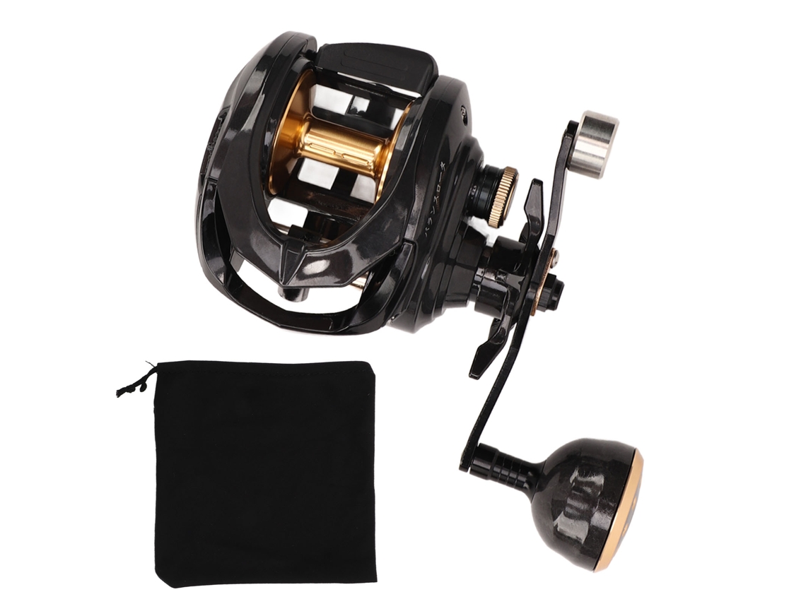 Molinete Baitcasting Carbono Baixo Ruído Mão Esquerda