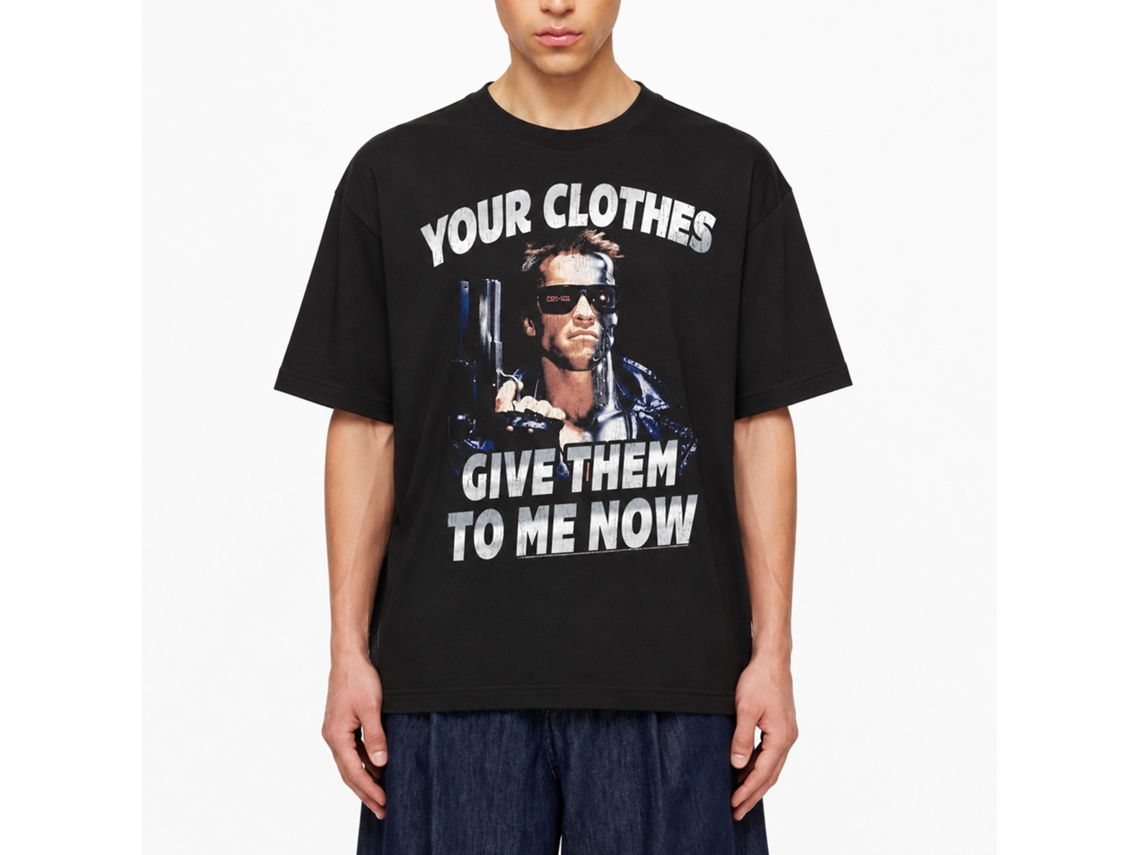 Rockinstone Terminator Clothesnow Black Adult T-shirt Size:xxxl