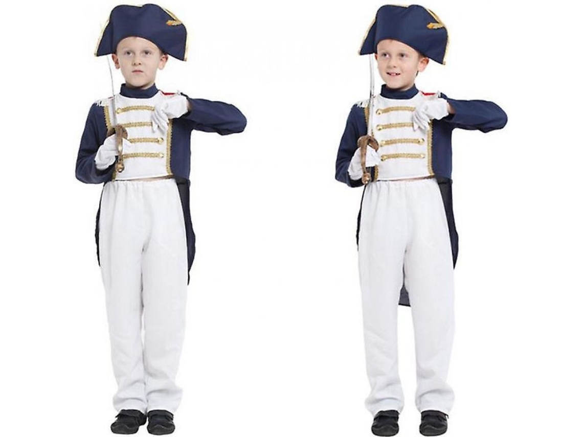Disfraz De Napoleão Para Crianças Traje De Halloween Com Camisa, Calções, Chapéu E Luvas M