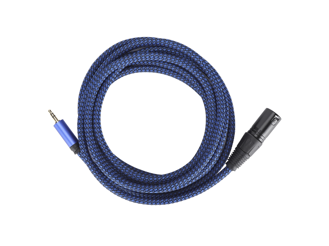 Aetheria cabo Xlr Macho para 3.5mm Jack Sinal Balanceado Conexão Microfone 3m Jd6045