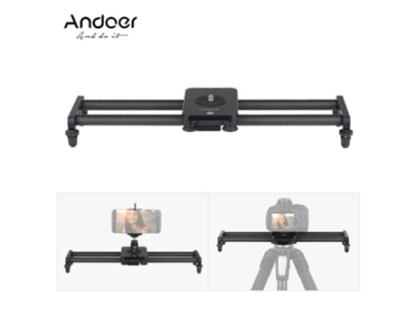 Slide Trilho Estabilizador de Vídeo para Câmera Andoer Fibra de Carbono 40 cm/15 Polegadas