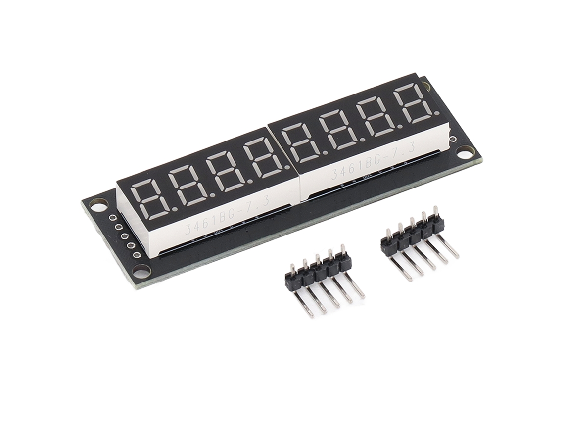 Módulo de Tela Led Digital de Relógio de 8 Bits 7 Segmentos 0.36 Polegadas Luz Verde