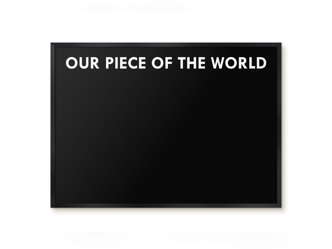 Magnetic Glass Board Our Piece Of The World For The Hall Espelharte (70x50 Cm)