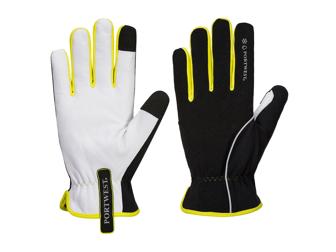 Luva De Inverno Pw3 - Luvas Térmicas Para Clima Frio Preto Amarelo / G