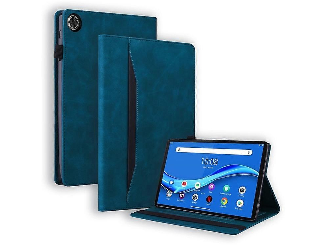 Capa Protetora Tipo Folio Em Couro Pu Compatível Com Lenovo Tab K10c / Tab E10c Para Tablet Com Porta-cartões.