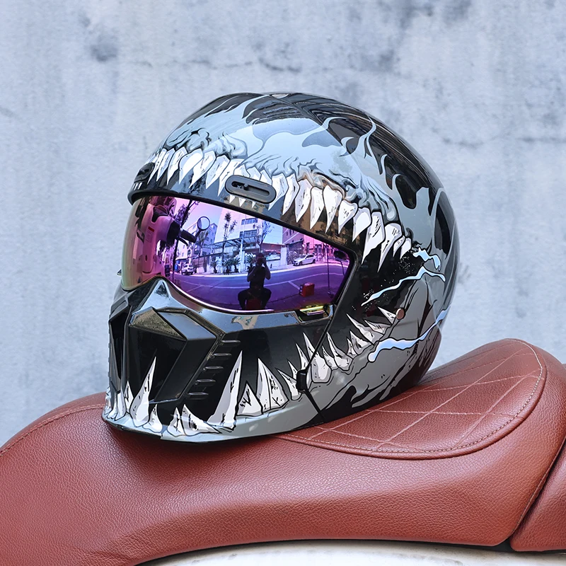 Capacete Unissex 2 Em 1, Material Abs, Certificado Dot