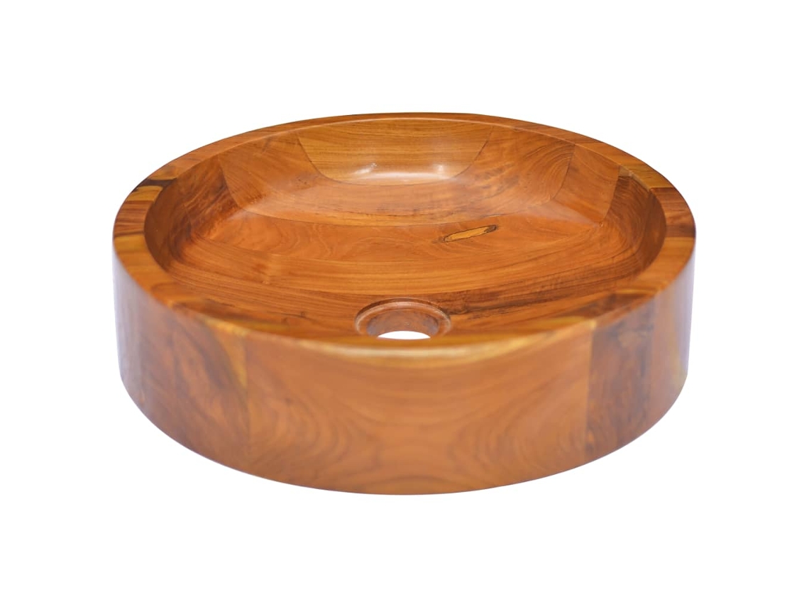 Basin, Basins Vidaxl Marrom Teca