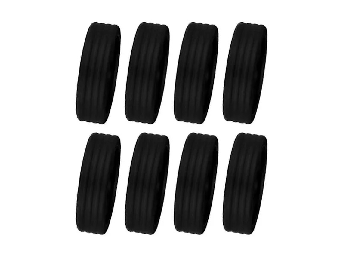 Tressino Capa Para Mala, 8 Unidades, Silicone, Elástico, 5 Polegadas, Para Rodas Mala