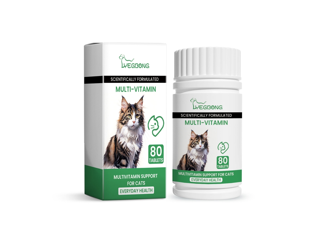 Suplemento para Gatos Yegbong Comprimidos com Vitaminas e Minerais LAXISCREED