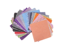 Tecido Patchwork Floral 56 Cores 25x25cm para Artesanato