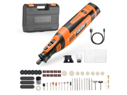 Kit De Ferramentas Rotativas Sem Fio Vevor 136 Unidades 5000 30000 Rpm 8 V Cc