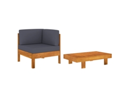 Garden Lounge Set, Garden Lounge Sets Vidaxl Cinzeto Madeira De Acácia (n/a)