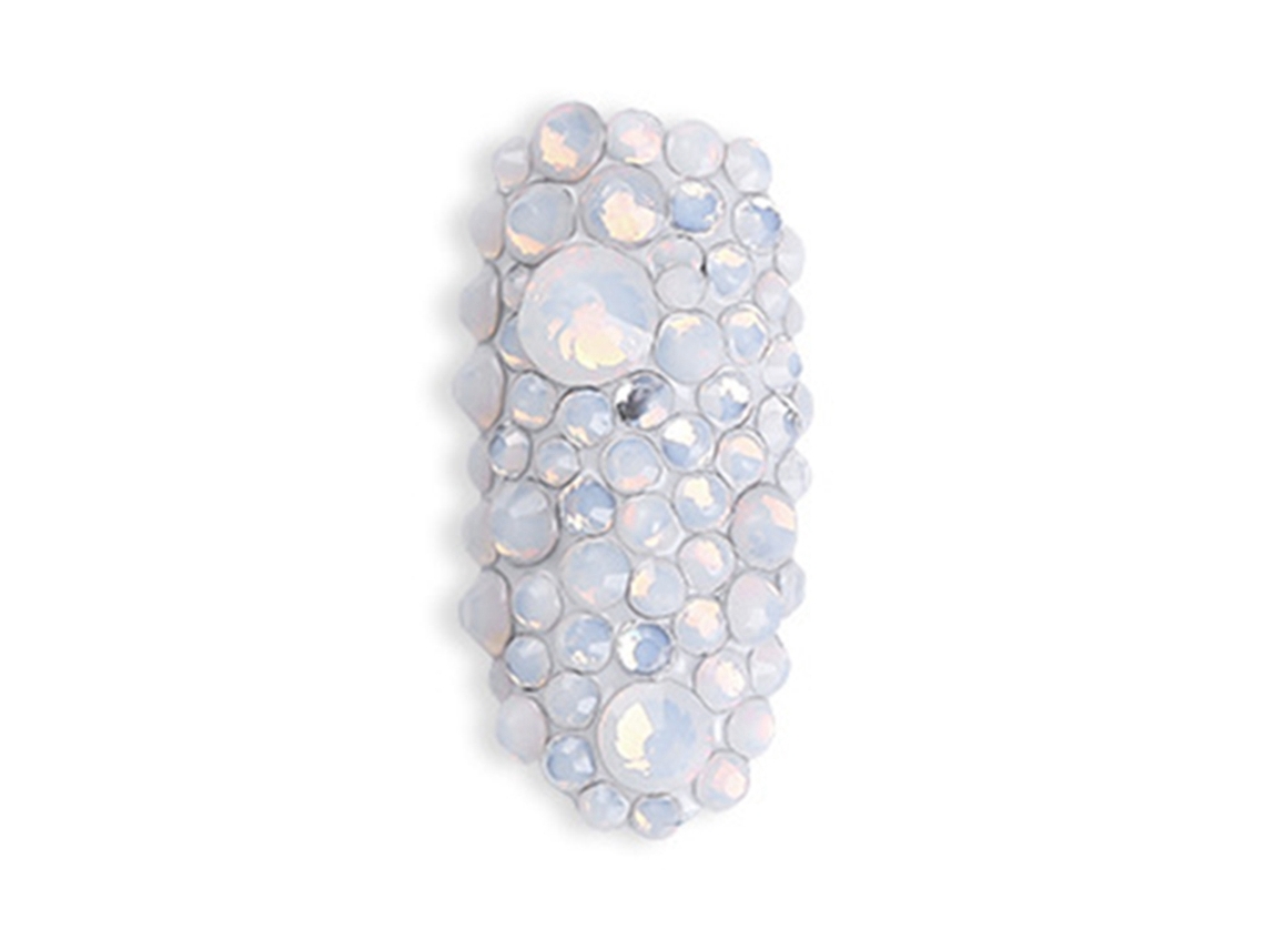 Decoração De Unhas Em 3d Com Strass Base Plana Pérolas Mini Para Arte De Unhas (branco)