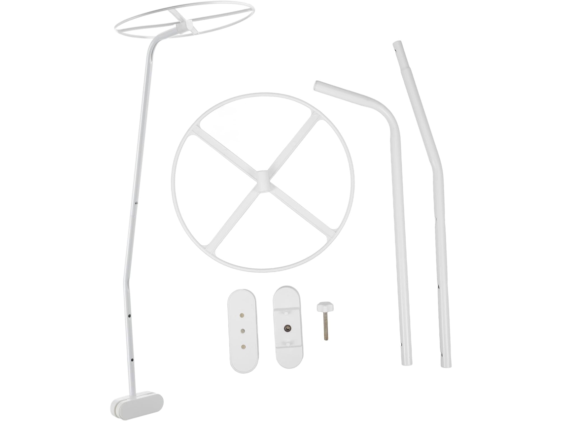 Suporte De Metal Branco Para Mosquiteiro Berço, Alta Capacidade De Carga, Seguro E Resistente