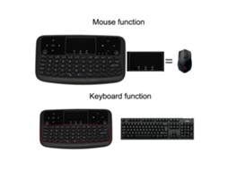 2026dn teclado Sem Fio Mini com Touchpad e Mouse Aéreo 2.4ghz para Smart Tv, Android Tv Box, Pc e Notebook