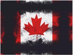Manta de Flanela Ultramacia Phayah com Estampa da Bandeira Canadense Ideal para Sofá Cama Sala Estar Escritóri