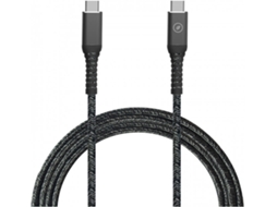 Cabo MUVIT USB-C a USB-C Resistente (5A/60W 1.2M Preto)