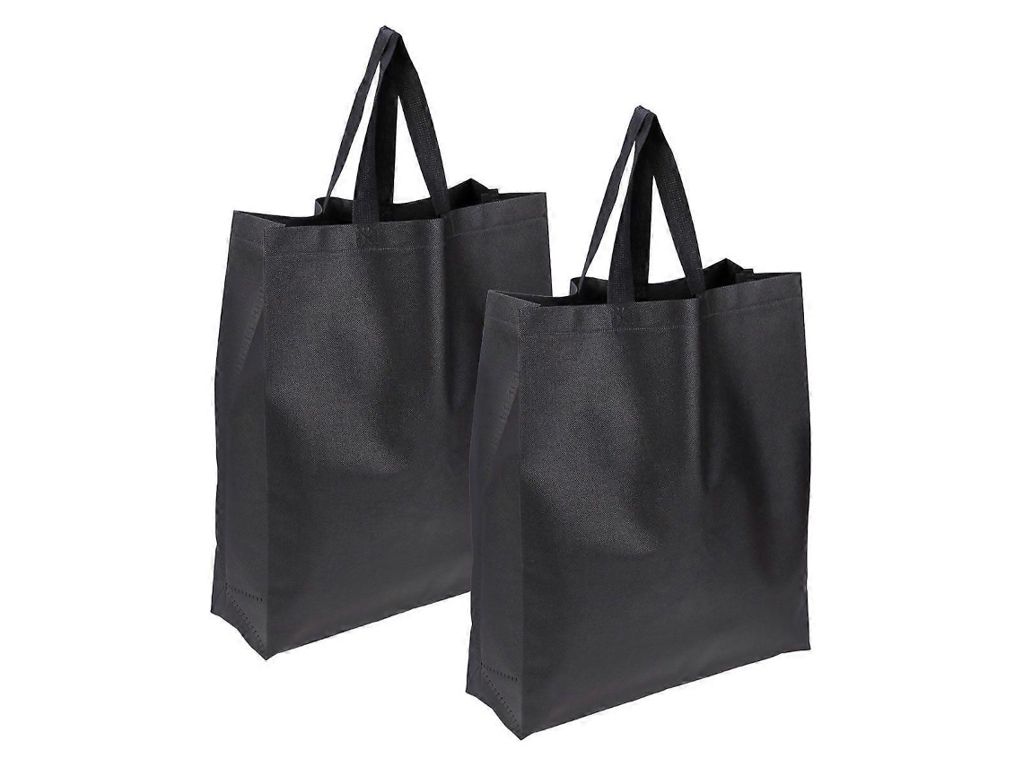 Conjunto de 2 Sacolas de Compras Dobráveis ​​em Tecido Não Tecido, Resistentes e Ecológicas, com Grande Capacidade de Armazenamento. GOKOCO