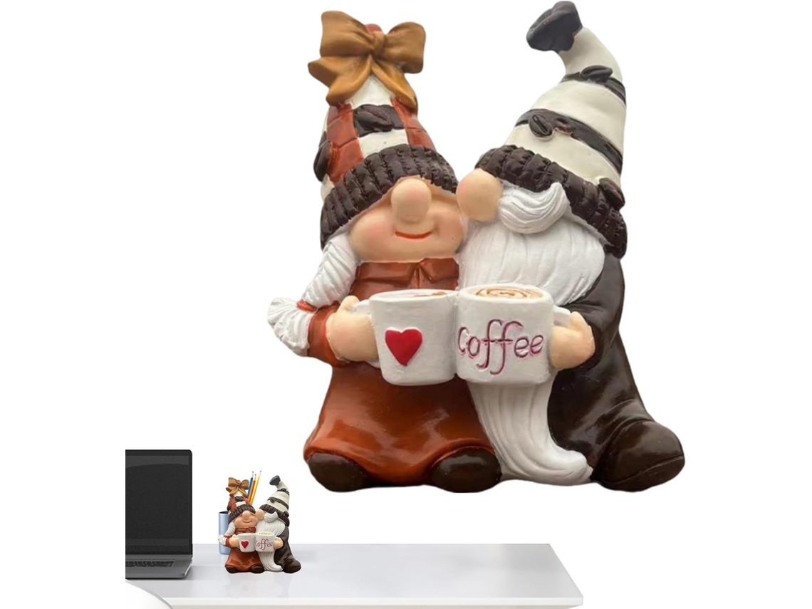 Miniaturas De Anões, Casal De Anões Sem Rosto, Decoração De Estátua