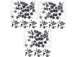 Conjunto De 90 Tachinhas Decorativas Metal Em Formato Estrela Para