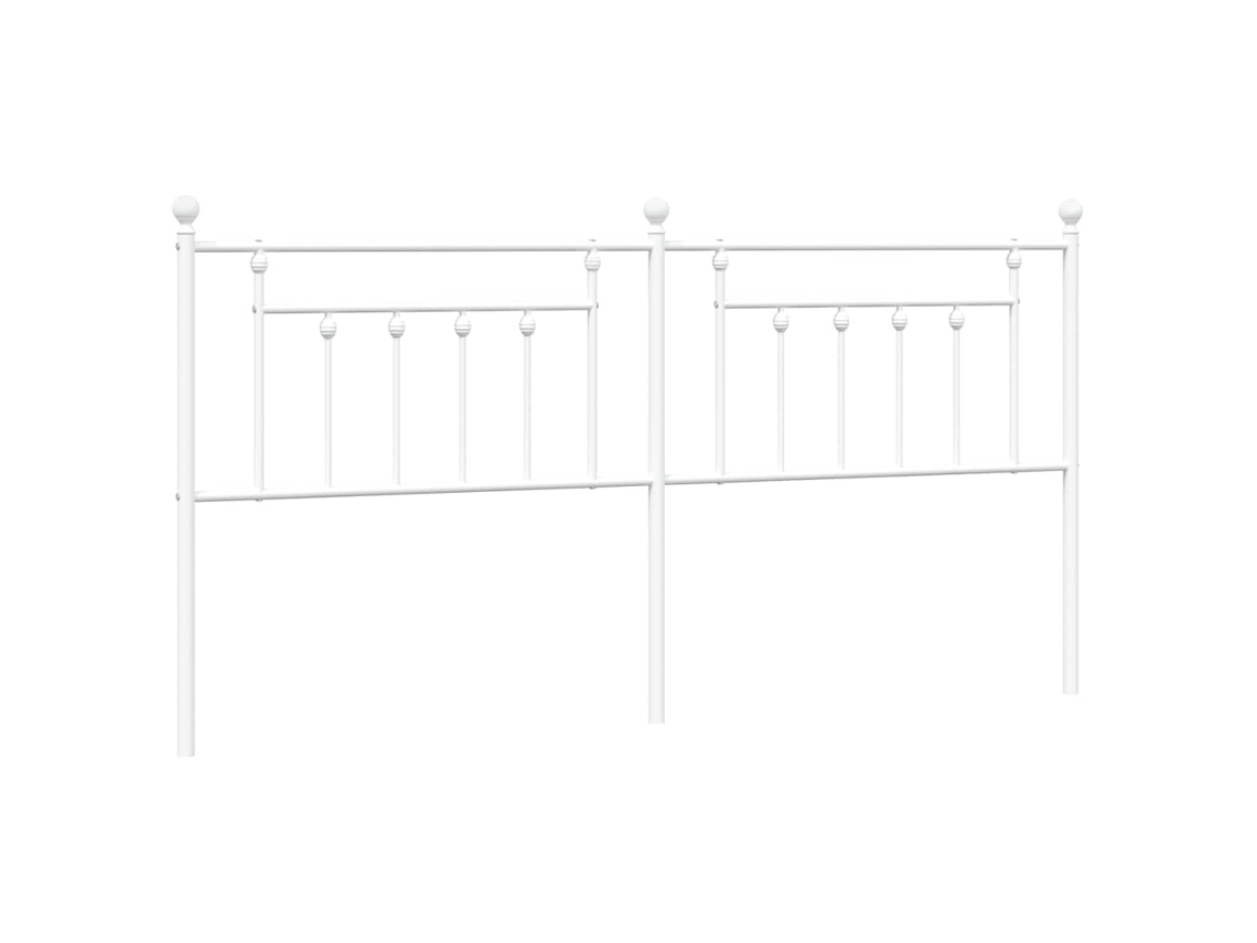 Cabeceira de substituição de 193 cm em metal branco, exclusiva da MAISON.