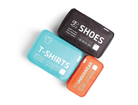 Embalagem de 3 Bolsas de Viagem ALIFE DESIGN Cube-A