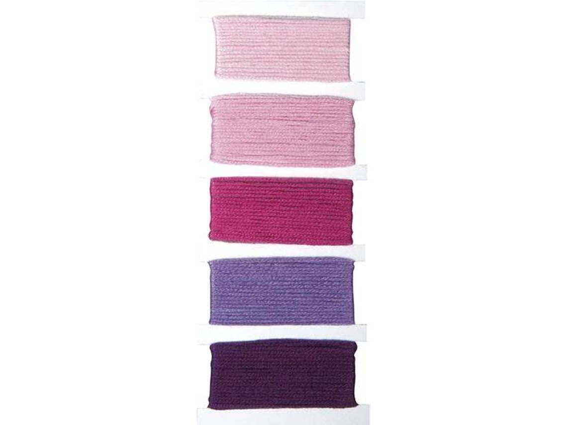 Filos de Algodão RAYHER  para Pulseiras da Amiazde   Rosa
