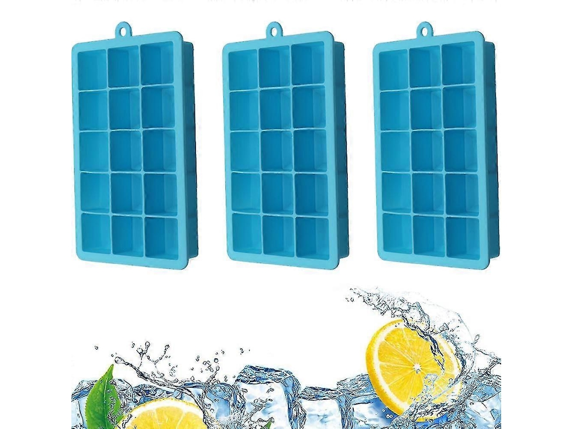Moldes de Gelo Flexíveis para Whisky com Liberação Fácil, Ideais para Casa, Festa e Bar Azul Céu