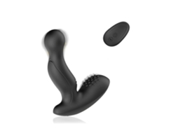 Massageador De Próstata Vibratório Com Controle Remoto De 10 Velocidades Vibrador Anal Preto Lalamoli