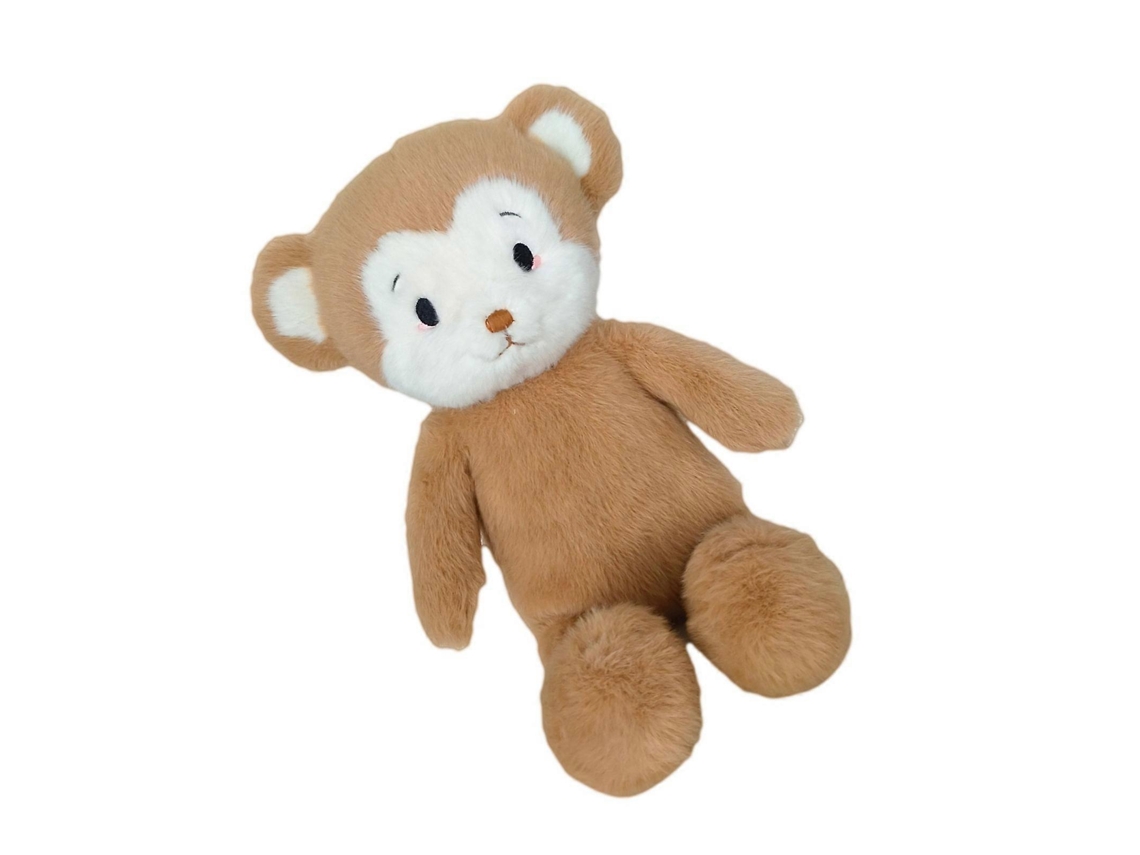 Pelúcia Maca Marrom 38cm, Macia, Para Abraçar E Decorar
