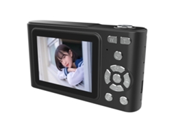Câmera Digital com Tela Ips Hd de 2,4 Polegadas, Ccd com Cartão Tf de 32 Gb + Leitor de Cartão AQUAFORGE